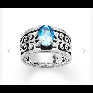 James Avery Adoree Ring With Blue Topaz - Size 8.5